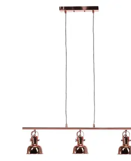 Svietidlá KONDELA Avier Typ 4 visiaca lampa ružové zlato