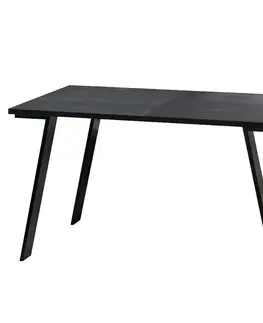 Jedálenské stoly Rozkladací stôl Liwia 130/210x80cm Tmavý betón