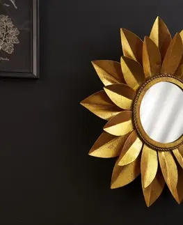 Zrkadlá LuxD Dizajnové nástenné zrkadlo Leimomi  zlaté  x  25815