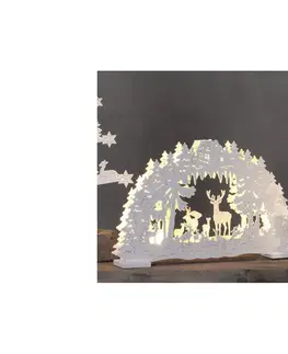 Vianočné dekorácie Eglo Eglo 410428 - LED Vianočná dekorácia FAUNA 10xLED/0,064W/3xAA 