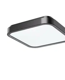 Svietidlá Rabalux 71255 kúpeľňové stropné LED svietidlo Samira 25 x 25 cm, čierna