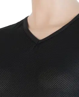 Dámske trička Dámske triko Sensor Coolmax Fresh Air V-neck čierne 17100021 L