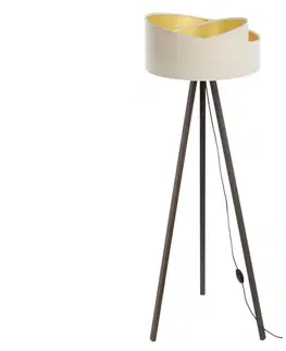 Lampy  Stojacia lampa GALAXY 1xE27/60W/230V krémová/hnedá 