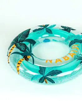 vodné športy Nafukovacie koleso 65 cm priesvitné s palmami