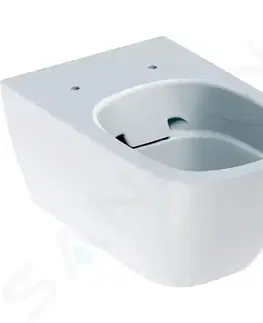 Záchody GEBERIT - Smyle Square Závesné WC, Rimfree, biela 500.208.01.1