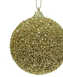 Vianočné dekorácie – do vnútra Guľa penová 8 cm zlatá 457668