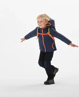 nohavice Detské turistické softshellové nohavice MH550 na 2 až 6 rokov čierne