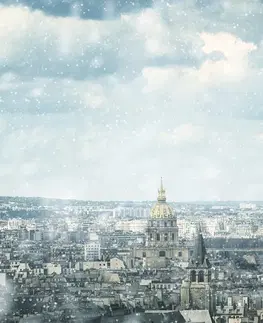 Tapety mestá Fototapeta zimný Paríž
