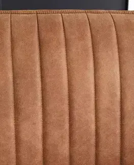 Lavice do jedálne LuxD Dizajnová lavica Esmeralda 160 cm hnedá