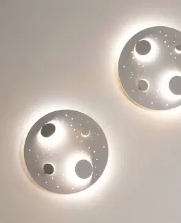 Nástenné svietidlá Knikerboker Knikerboker Buchi nástenné LED svetlo Ø 40cm biele