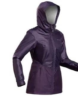 bundy a vesty Dámska nepremokavá zimná bunda na turistiku SH100 do -5 °C