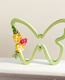 Drobné dekorácie a doplnky Drevený motýľ