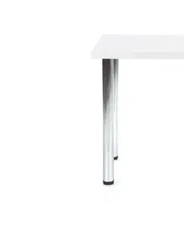 Jedálenské stoly HALMAR Modex 90 jedálenský stôl biela / chróm