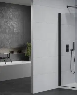 Vane MEXEN/S - Pretória sprchovací kút 80x70, transparent, čierna + sprchová vanička vrátane sifónu 852-080-070-70-00-4010B