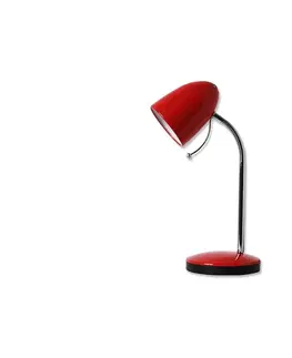 Lampy  B.V.  - Stolná lampa 1xE27/36W/230V červená/chróm 