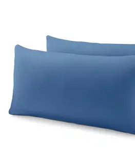 Pillowcases & Shams Džersejové obliečky na vankúš, 2 ks, modré