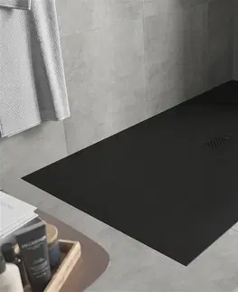 Vane MEXEN/S - Hugo sprchová vanička SMC 180x100, čierna, krytka čierna 42701018-B