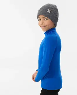 snowboard Detské lyžiarske spodné termo tričko BL500 modré