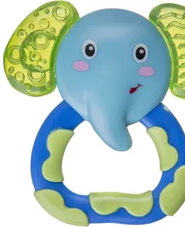 Hračky Akuku chladiace hryzátko slon modro zelená