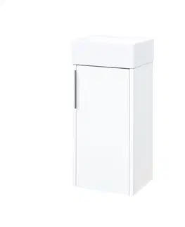 Kúpeľňový nábytok MEREO - Vigo, kúpeľňová skrinka s keramickým umývadlom, 33 cm, bílá CN350