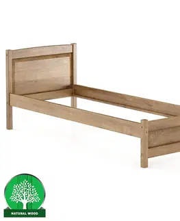Drevené postele Posteľ borovica LK125–80x200 dub