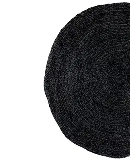 Koberce Norddan Dizajnový okrúhly koberec Kaitlin 180 cm tmavosivý