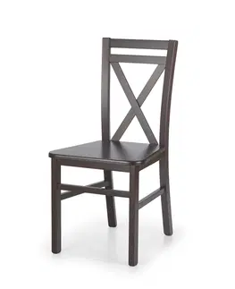 Jedálenské stoličky a kreslá Drevená stolička DARIUSZ 2 Halmar Biela