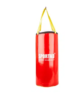 Boxovacie vrecia a hrušky Detské boxovacie vrece SportKO MP9 24x50cm / 5kg červená