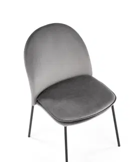 Jedálenské stoličky HALMAR K443 jedálenská stolička sivá / čierna