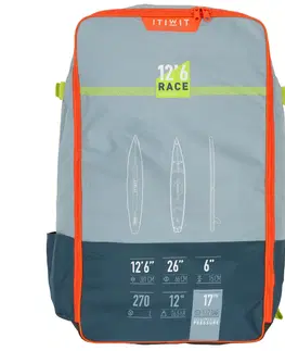 vodné športy Prepravný batoh na nafukovací paddleboard R 500 100 M Itiwit Race 12'6