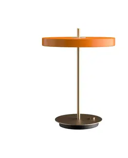 Lampy na nočný stolík UMAGE UMAGE stolová LED lampa Asteria Table USB oranžová