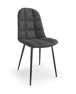 Jedálenské stoličky a kreslá Jedálenská stolička K417 Halmar Čierna
