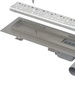 Sprchovacie kúty Alcadrain Podlahový žľab Antivandal s roštom APZ111-950M APZ111-950M