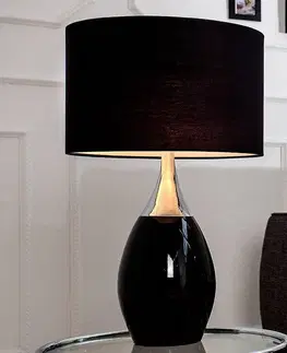 Stolné lampy LuxD 18132 Stolná lampa Aaria 60 cm čierna