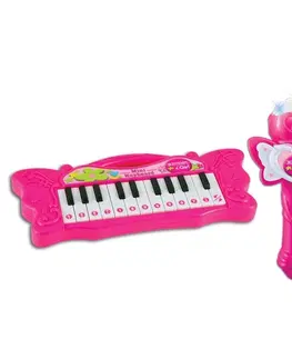 Hudobné hračky BONTEMPI - mini piáno s karaoke mikrofónom 602171