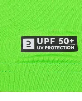 surf Detské tričko do vody a na surf s ochranou proti UV zelené s potlačou