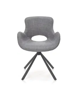 Jedálenské stoličky HALMAR K475 jedálenská stolička sivá / čierna