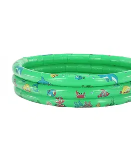 Detské bazéniky Detský nafukovací bazén, zelená/vzor, LOME
