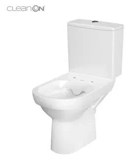 Kúpeľňa CERSANIT - WC kombi 601 CITY CLEAN ON 010 3/5 vrátane sedadla duroplast K35-035