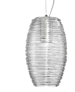 Závesné svietidlá Vistosi Závesná lampa Damasco číra Ø 15 cm
