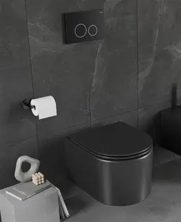 Kúpeľňa MEXEN/S - Sada pre skrytú inštaláciu bidetu Felix B s bidetom Sofia, čierna mat 69935544885