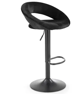 Barové stoličky HALMAR H-102 barová stolička čierna