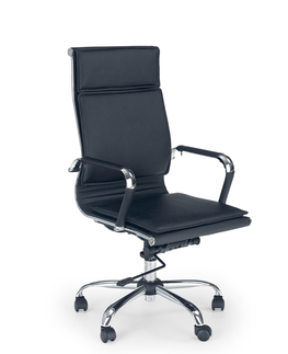 Kancelárske stoličky HALMAR Mantus kancelárska stolička s podrúčkami čierna