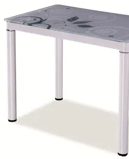 Jedálenské stoly Jedálenský stôl TAMAR 100x60, biely