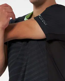 tričká Pánske funkčné tričko na padel PTS900 s krátkym rukávom zelené