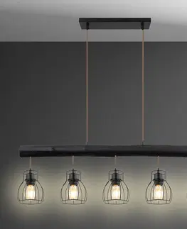 Moderné lampy do obývačky Luster 15326-5NB Čierna LS5