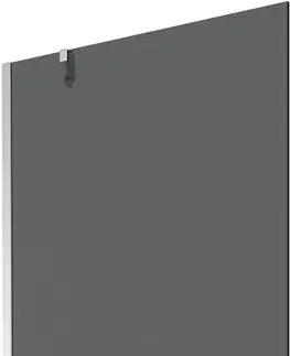Sprchové dvere MEXEN/S - Next vaňová zástena FIX 100 x 150 cm, grafit, chróm 895-100-000-00-40-01