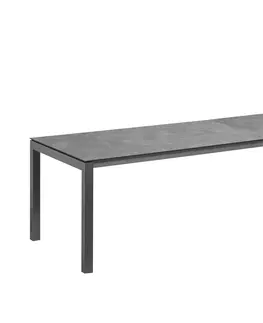 Stoly Cubic HPL rozťahovací stôl antracit 160-220-280 cm