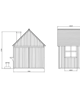 Záhradné altány Drevený záhradný domček s lavičkou, verandou a poštovou schránkou, BULEN