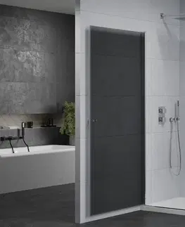 Vane MEXEN/S - Pretória sprchovací kút 80x100, grafit, chróm + sprchová vanička vrátane sifónu 852-080-100-01-40-4010